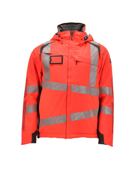 Winterjas 19035 - 22218 - hi-vis rood/donkerantraciet
