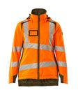 Winterjas Dames 19045 - 1433 - hi-vis oranje/mosgroen