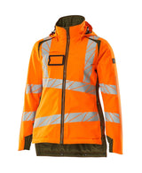 Winterjas Dames 19045 - 1433 - hi-vis oranje/mosgroen