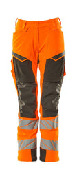Broek met kniezakken Dames 19078 - 1418 - hi-vis oranje/donkerantraciet