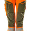 Broek met kniezakken Dames 19078 - 1433 - hi-vis oranje/mosgroen