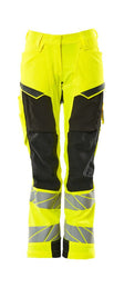 Broek met kniezakken Dames 19078 - 1709 - hi-vis geel/zwart