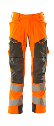 Broek met kniezakken 19079 - 1418 - hi-vis oranje/donkerantraciet