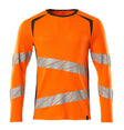 T-shirt lange mouwen 19081 - 1418 - hi-vis oranje/donkerantraciet