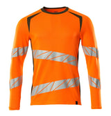 T-shirt lange mouwen 19081 - 1433 - hi-vis oranje/mosgroen