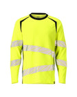 T-shirt lange mouwen 19081 - 1709 - hi-vis geel/zwart