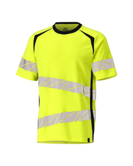 T-shirt 19082 - 17010 - hi-vis geel/donkermarine