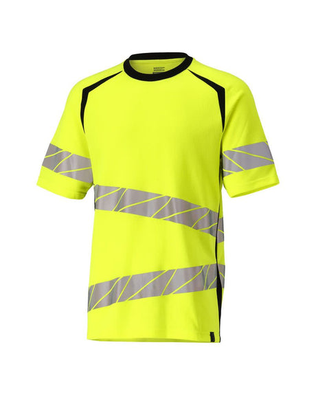T-shirt 19082 - 1709 - hi-vis geel/zwart