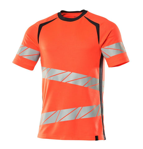 T-shirt 19082 - 22210 - hi-vis rood/donkermarine
