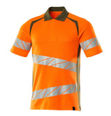 Poloshirt Bicolor Accelerate Safe 19083 - 1433 - hi-vis oranje/mosgroen