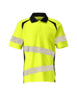 Poloshirt Bicolor Accelerate Safe 19083 - 17010 - hi-vis geel/donkermarine
