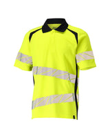 Poloshirt Bicolor Accelerate Safe 19083 - 17010 - hi-vis geel/donkermarine