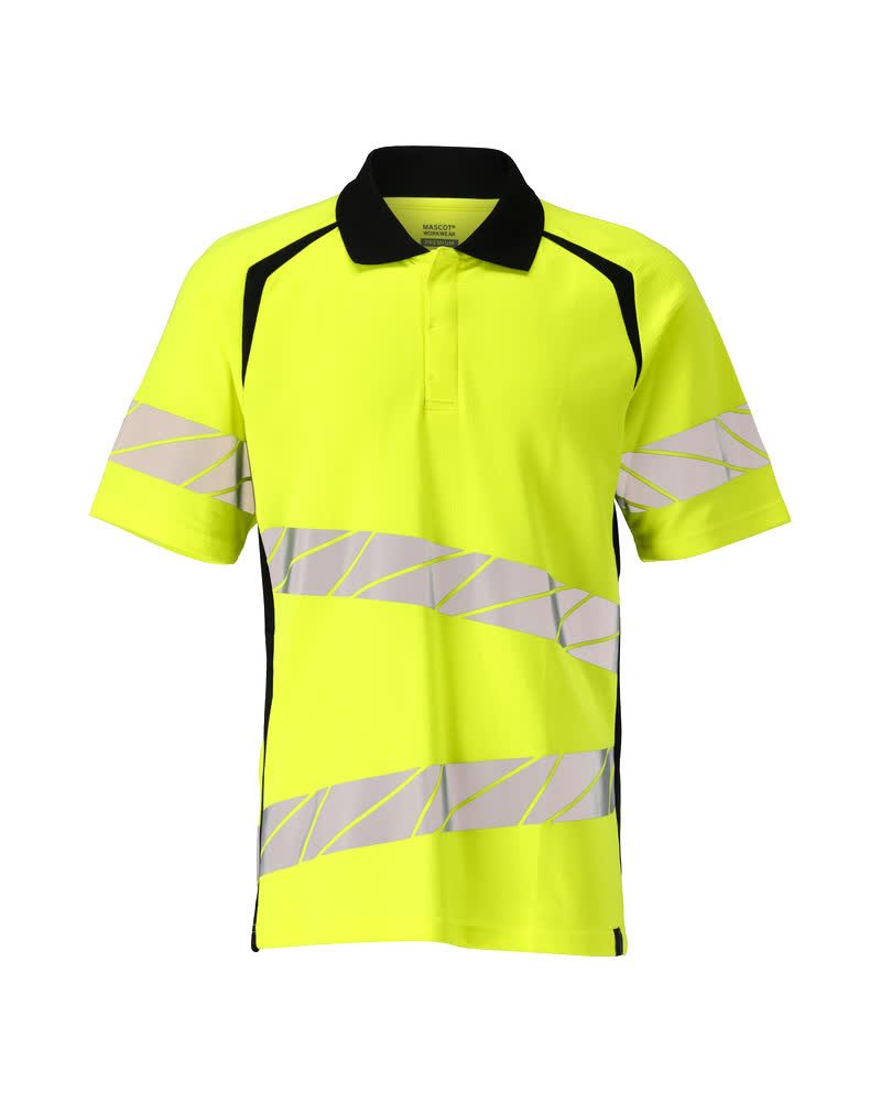 Poloshirt Bicolor Accelerate Safe 19083 - 1709 - hi-vis geel/zwart