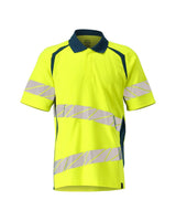 Poloshirt Bicolor Accelerate Safe 19083 - 1744 - hi-vis geel/donkerpetrol