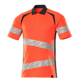 Poloshirt Bicolor Accelerate Safe 19083 - 22210 - hi-vis rood/donkermarine