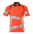 Poloshirt Bicolor Accelerate Safe 19083 - 22218 - hi-vis rood/donkerantraciet