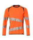 Sweatshirt 19084 - 1418 - hi-vis oranje/donkerantraciet