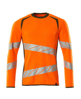 Sweatshirt 19084 - 1433 - hi-vis oranje/mosgroen