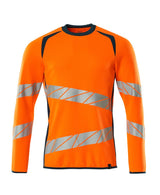 Sweatshirt 19084 - 1444 - hi-vis oranje/donkerpetrol