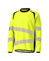 Sweatshirt 19084 - 17010 - hi-vis geel/donkermarine