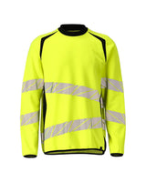 Sweatshirt 19084 - 1709 - hi-vis geel/zwart