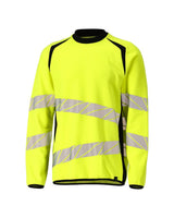 Sweatshirt 19084 - 1709 - hi-vis geel/zwart