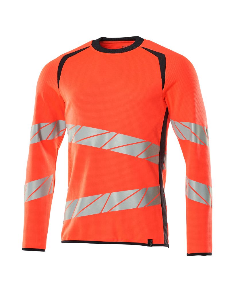 Sweatshirt 19084 - 22210 - hi-vis rood/donkermarine