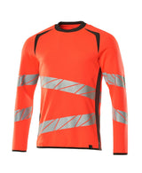 Sweatshirt 19084 - 22218 - hi-vis rood/donkerantraciet
