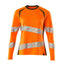 T-shirt lange mouwen Dames 19091 - 1433 - hi-vis oranje/mosgroen