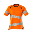 T-shirt Dames 19092 - 1418 - hi-vis oranje/donkerantraciet