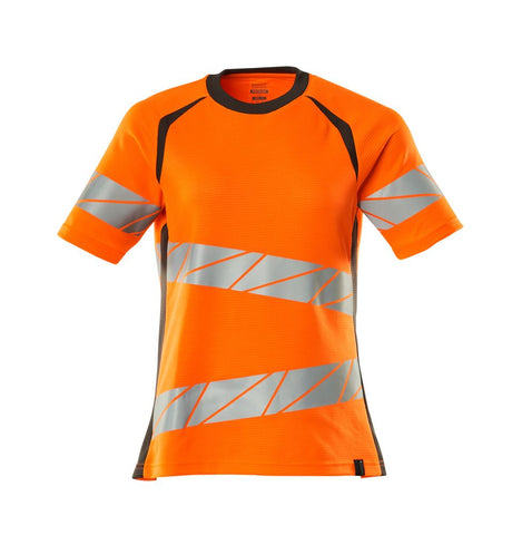 T-shirt Dames 19092 - 1418 - hi-vis oranje/donkerantraciet