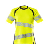 T-shirt Dames 19092 - 17010 - hi-vis geel/donkermarine