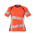 T-shirt Dames 19092 - 22210 - hi-vis rood/donkermarine