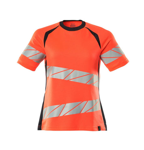 T-shirt Dames 19092 - 22210 - hi-vis rood/donkermarine