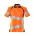 Poloshirt Dames 19093 - 1433 - hi-vis oranje/mosgroen