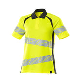 Poloshirt Dames 19093 - 17010 - hi-vis geel/donkermarine