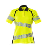 Poloshirt Dames 19093 - 1709 - hi-vis geel/zwart