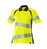 Poloshirt Dames 19093 - 1709 - hi-vis geel/zwart