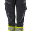 Broek met kniezakken Dames 19178 - 01017 - donkermarine/hi-vis geel