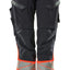 Broek met kniezakken Dames 19178 - 10222 - donkermarine/hi-vis rood