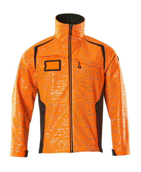 Softshell jas 19202 - 1418 - hi-vis oranje/donkerantraciet