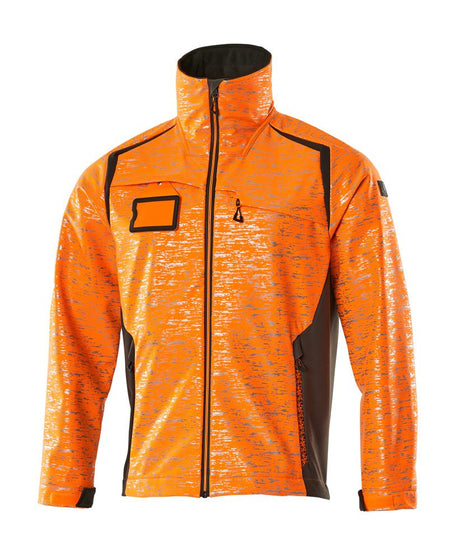 Softshell jas 19202 - 1418 - hi-vis oranje/donkerantraciet
