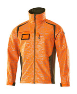 Softshell jas 19202 - 1433 - hi-vis oranje/mosgroen