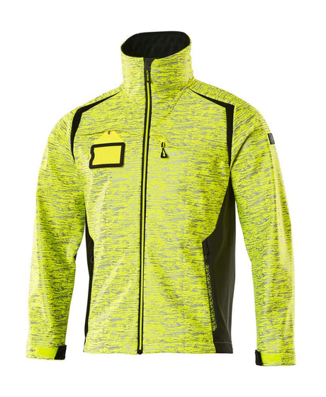 Softshell jas 19202 - 1709 - hi-vis geel/zwart