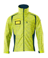 Softshell jas 19202 - 1744 - hi-vis geel/donkerpetrol