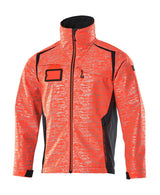 Softshell jas 19202 - 22210 - hi-vis rood/donkermarine