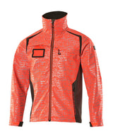 Softshell jas 19202 - 22218 - hi-vis rood/donkerantraciet