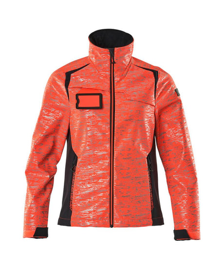 Softshell jas Dames 19212 - 22210 - hi-vis rood/donkermarine