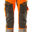 Broek met kniezakken 19279 - 1418 - hi-vis oranje/donkerantraciet