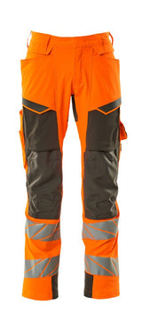 Broek met kniezakken 19279 - 1418 - hi-vis oranje/donkerantraciet